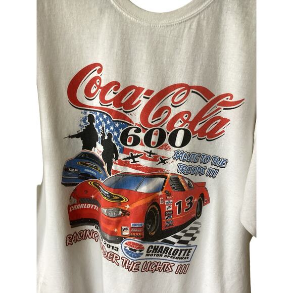 Coca Cola Charlotte Motor Speedway Salute to The Troops Tee Size XL - Picture 4 of 5